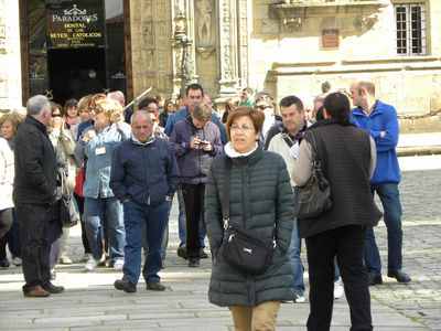 Ya estamos en la plaza del Obradoiro
