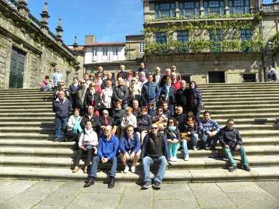 Medio Salgüero en la Plaza de la Quintana, Santiago
